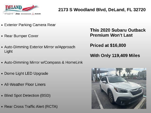 Used 2020 Subaru Outback Premium w/ Popular Package #1 AWD/4WD image 4