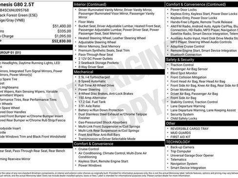 Used 2022 Genesis G80 2.5T image 3