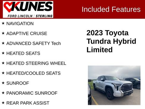 Used 2023 Toyota Tundra Limited AWD/4WD image 2