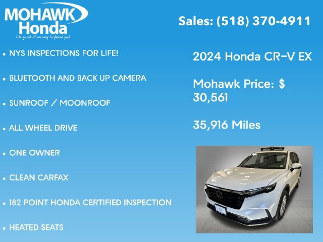 Certified 2024 Honda CR-V EX image 8