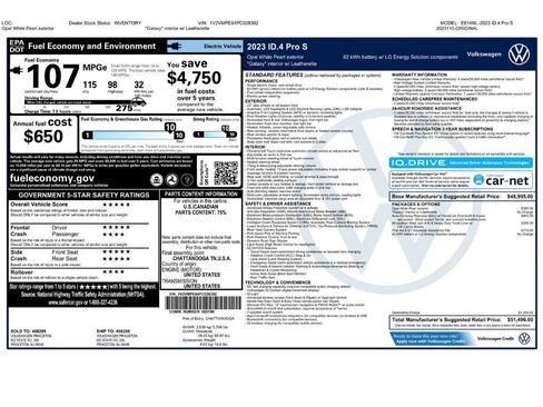 Used 2023 Volkswagen ID.4 Pro S RWD image 2