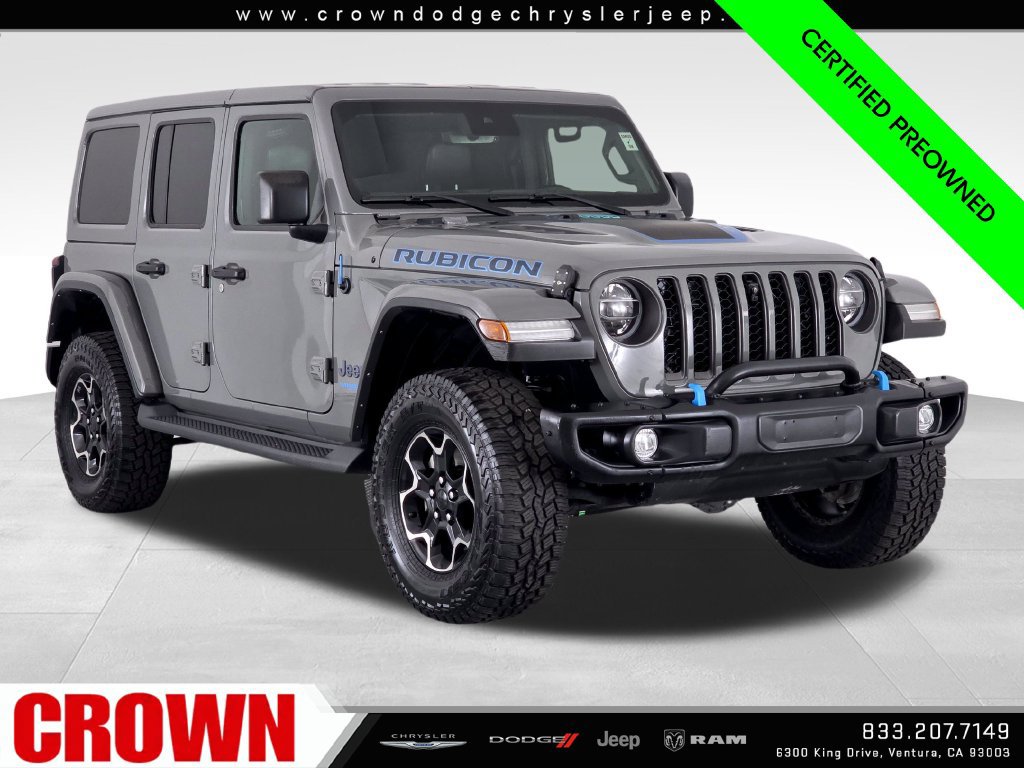 Used 2021 Jeep Wrangler Unlimited Rubicon 4xe w/ Steel Bumper Group AWD/4WD 360° Tour
