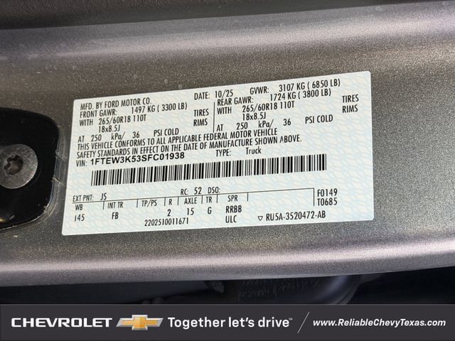 Used 2025 Ford F150 XLT w/ Equipment Group 302A MID RWD image 36