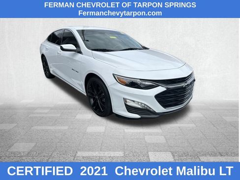 Used 2021 Chevrolet Malibu LT w/ Leather Package FWD image 1