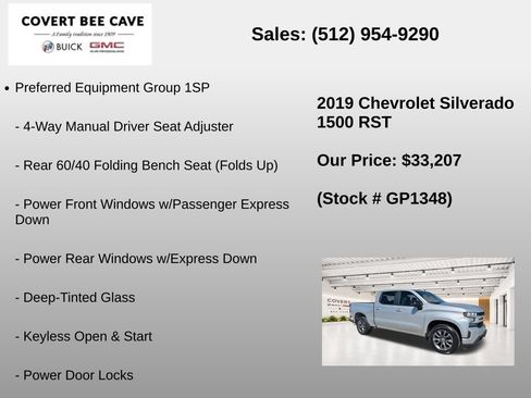Used 2019 Chevrolet Silverado 1500 RST w/ All-Star Edition RWD image 7