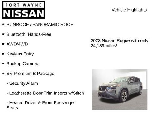 Used 2023 Nissan Rogue SV w/ SV Premium B Package AWD/4WD image 8