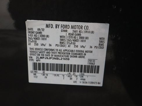 Used 2022 Lincoln Nautilus Black Label w/ Class II Trailer Tow Package image 56