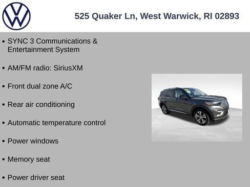 Used 2020 Ford Explorer Platinum w/ Premium Technology Package image 12