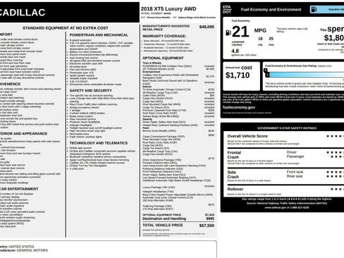 Used 2018 Cadillac XT5 Luxury w/ Driver Awareness Package image 19