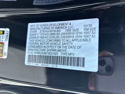 Certified 2026 Honda Odyssey Touring image 36