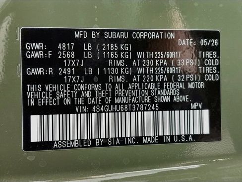 New 2026 Subaru Crosstrek 2.5i Wilderness AWD/4WD image 32