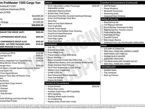 Used 2018 RAM ProMaster 1500 w/ Mopar Trailer Tow Group image 3