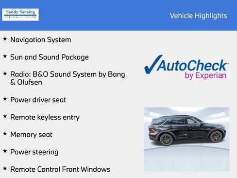 New 2026 Ford Explorer ST w/ Sun And Sound Package image 8