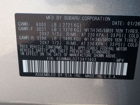 New 2026 Subaru Ascent Bronze Edition AWD/4WD image 36