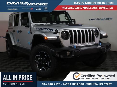 Used 2023 Jeep Wrangler Unlimited Rubicon 4xe w/ Cold Weather Group AWD/4WD image 1