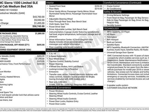 Used 2019 GMC Sierra 1500 SLE w/ SLE Value Package AWD/4WD image 12