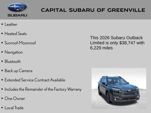 Certified 2026 Subaru Outback Limited AWD/4WD image 4