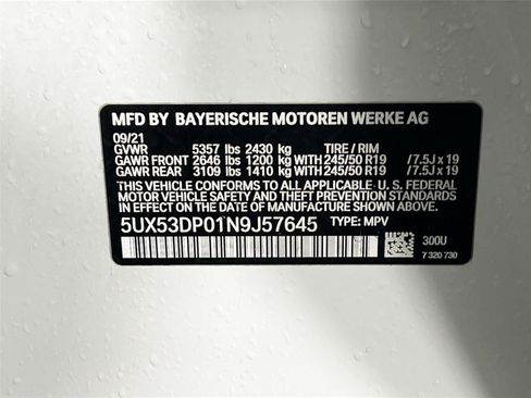 Used 2022 BMW X3 xDrive30i w/ Convenience Package image 34