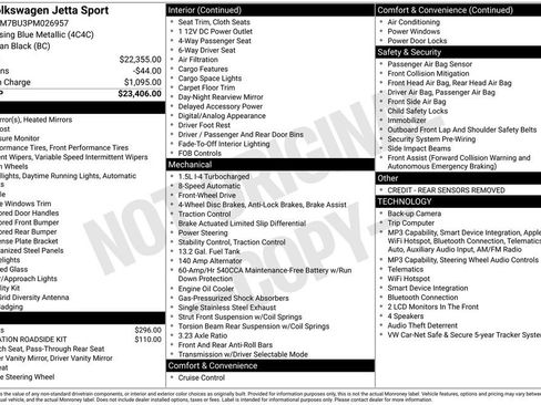 Certified 2023 Volkswagen Jetta Sport FWD image 13