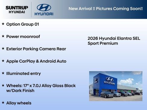 New 2026 Hyundai Elantra SEL Sport Premium FWD image 2