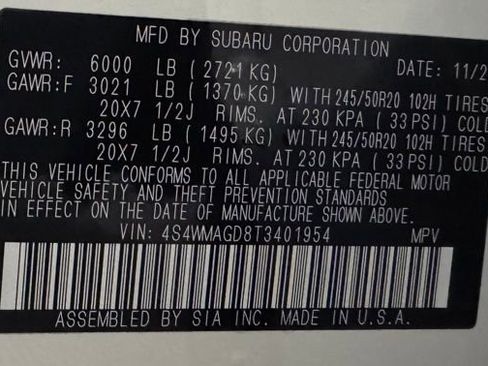 New 2026 Subaru Ascent Limited image 44