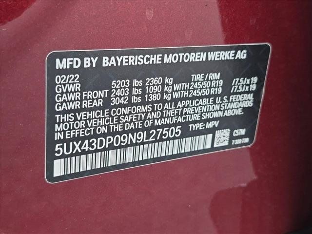 Used 2022 BMW X3 sDrive30i w/ Premium Package 2 RWD image 12