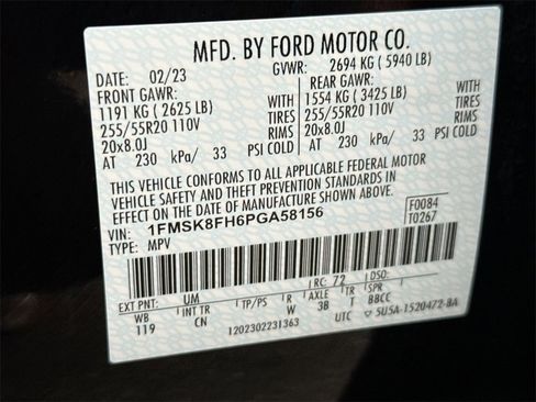 Used 2023 Ford Explorer Limited w/ Equipment Group 301A image 26