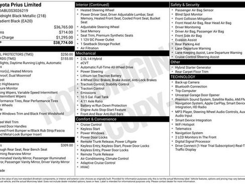 Used 2025 Toyota Prius Limited AWD/4WD image 17