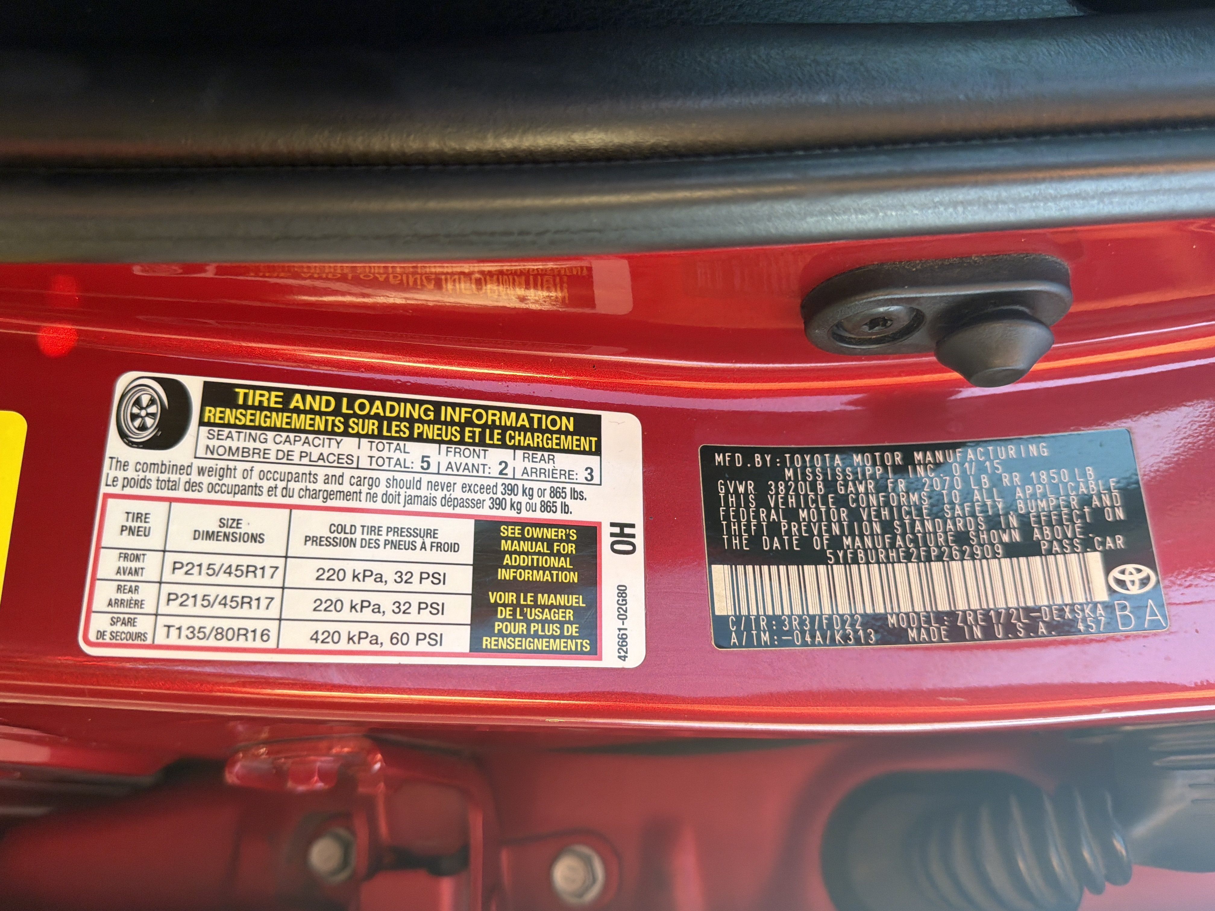 Used 2015 Toyota Corolla S FWD image 30