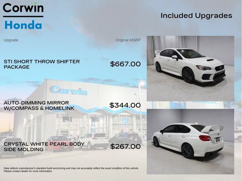 Used 2018 Subaru WRX STI Limited AWD/4WD image 4
