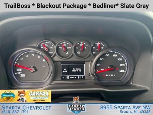 Certified 2024 Chevrolet Silverado 1500 Custom Trail Boss w/ Turbomax Blackout Package AWD/4WD image 17
