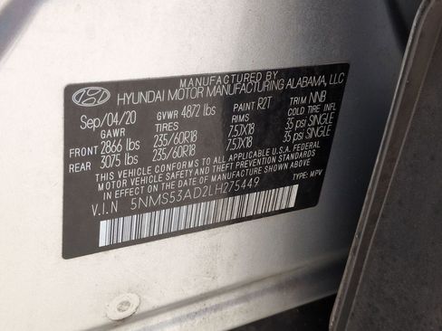 Used 2020 Hyundai Santa Fe Limited w/ Cargo Package FWD image 29