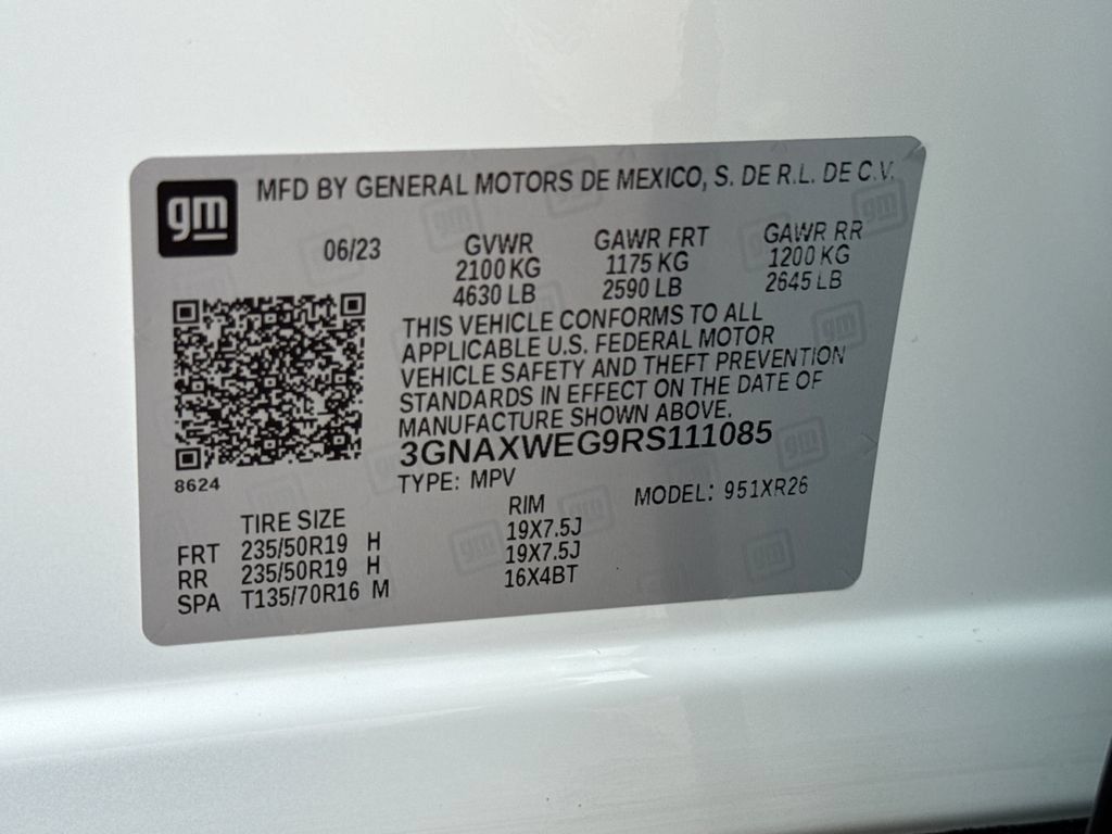 Certified 2024 Chevrolet Equinox RS w/ RS Leather Package AWD/4WD image 39