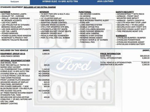 New 2026 Ford F150 King Ranch w/ Equipment Group 601A High image 2