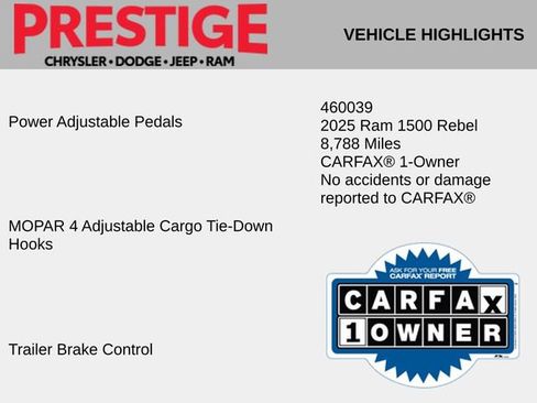 Used 2025 RAM 1500 Rebel w/ Bed Utility Group image 8