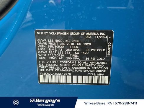 Certified 2025 Volkswagen Atlas SE AWD/4WD image 32