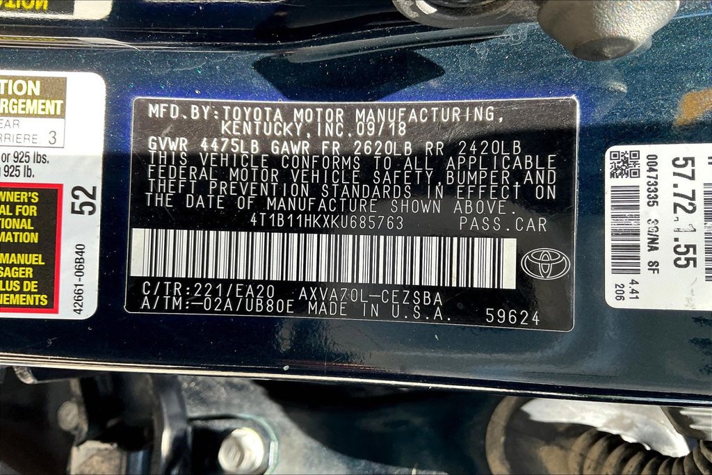 Used 2019 Toyota Camry SE FWD image 29