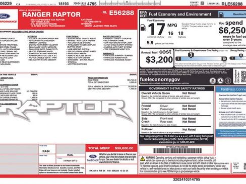 Used 2024 Ford Ranger Raptor AWD/4WD image 3