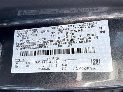 Certified 2025 Ford Escape Active FWD image 26