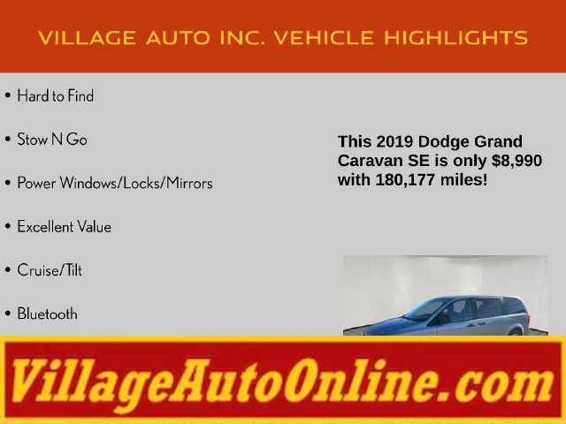 Used 2019 Dodge Grand Caravan SE FWD image 8