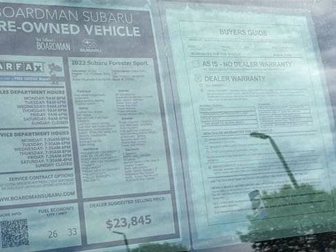 Used 2022 Subaru Forester Sport w/ Popular Package #3 AWD/4WD image 27