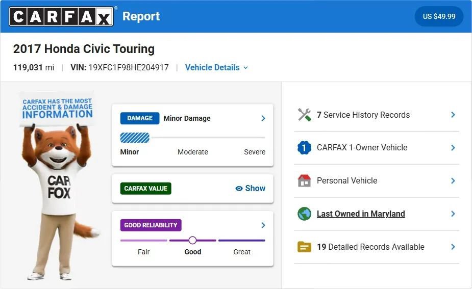 Used 2017 Honda Civic Touring image 3