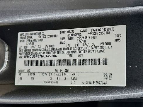 Certified 2022 Ford Escape S image 21