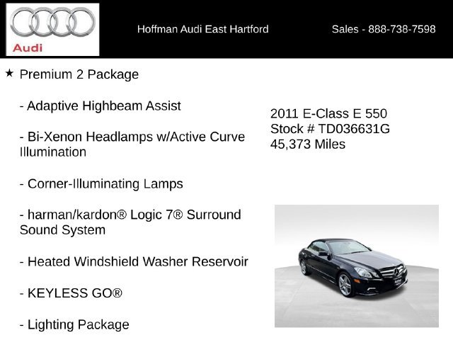 Used 2011 Mercedes-Benz E 550 Cabriolet image 12