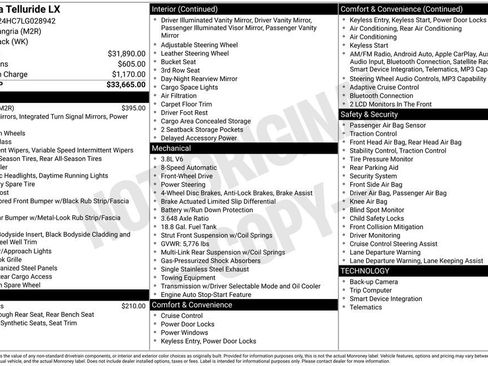 Used 2020 Kia Telluride LX image 2