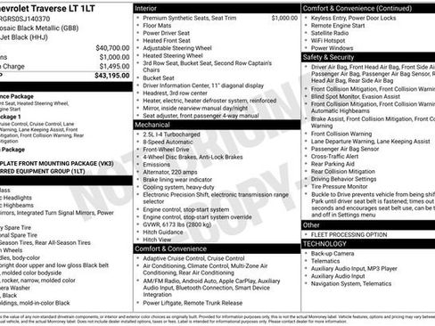 Certified 2025 Chevrolet Traverse LT image 1