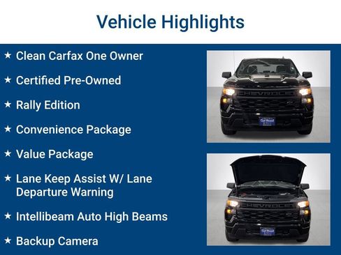 Certified 2024 Chevrolet Silverado 1500 Custom w/ Rally Edition AWD/4WD image 3