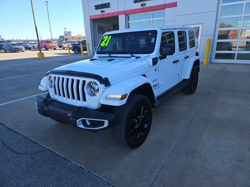 Used 2021 Jeep Wrangler Unlimited Sahara 4xe w/ Cold Weather Group image 3
