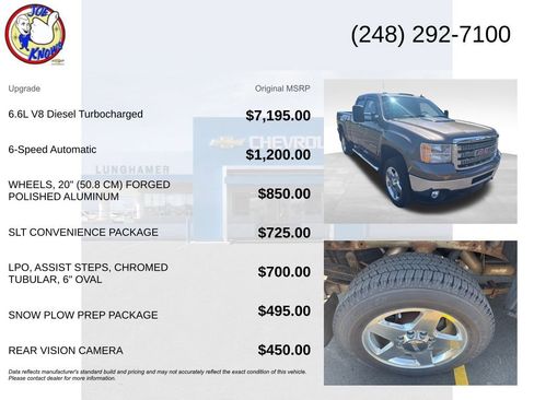 Used 2013 GMC Sierra 2500 SLT w/ SLT Convenience Package AWD/4WD image 5
