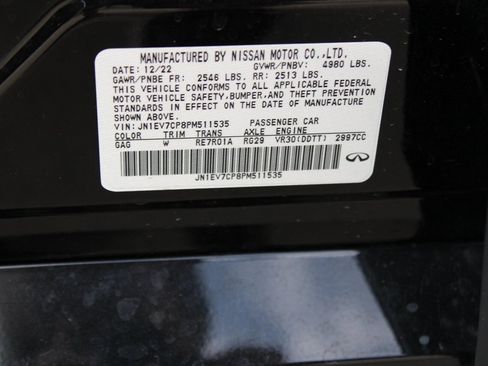 Used 2023 INFINITI Q50 Sensory image 29